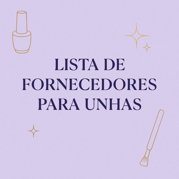 Lista de fornecedores baratos para unhas